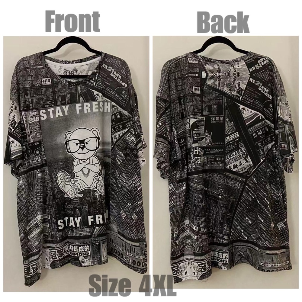 Fresh Laundry Stay Fresh Bear Tee Size 4XL